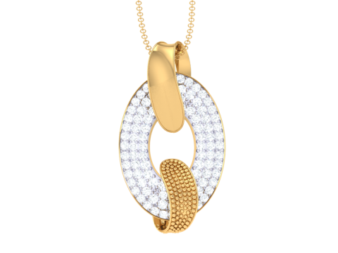 3D Printable Cad jewelry design of Lady diamond Pendant 3D 模型