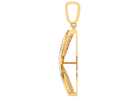 3D Printable Cad jewelry design of Lady diamond Pendant 3D मॉडल