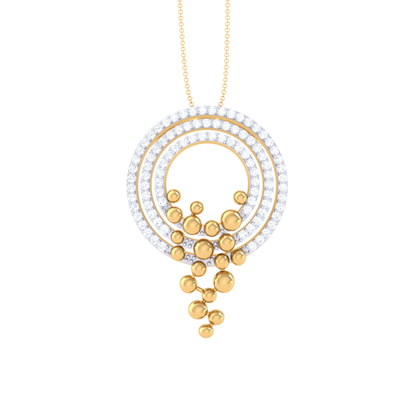 3D Printable Cad jewelry design of Lady diamond Pendant Model 3D .c4d .max .obj .3ds .fbx .stl .blend 