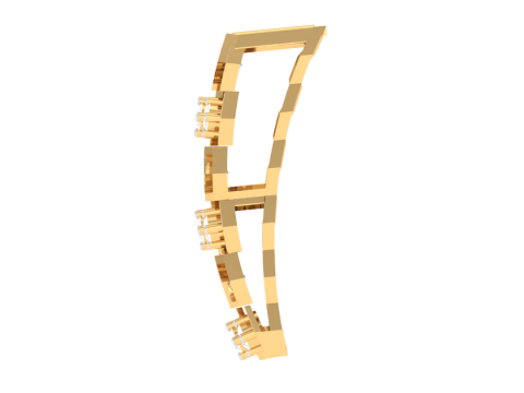 3D Printable Cad jewelry design of Lady diamond Pendant Modello 3D