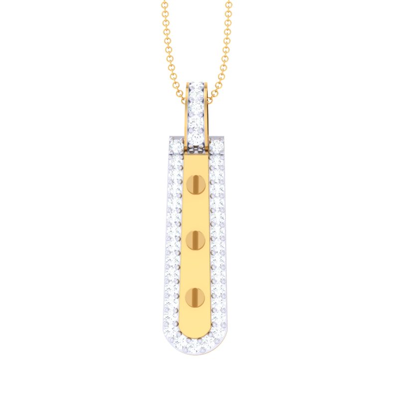 3D Printable Cad jewelry design of Lady diamond Pendant Modelo 3D .c4d .max .obj .3ds .fbx .stl .blend 