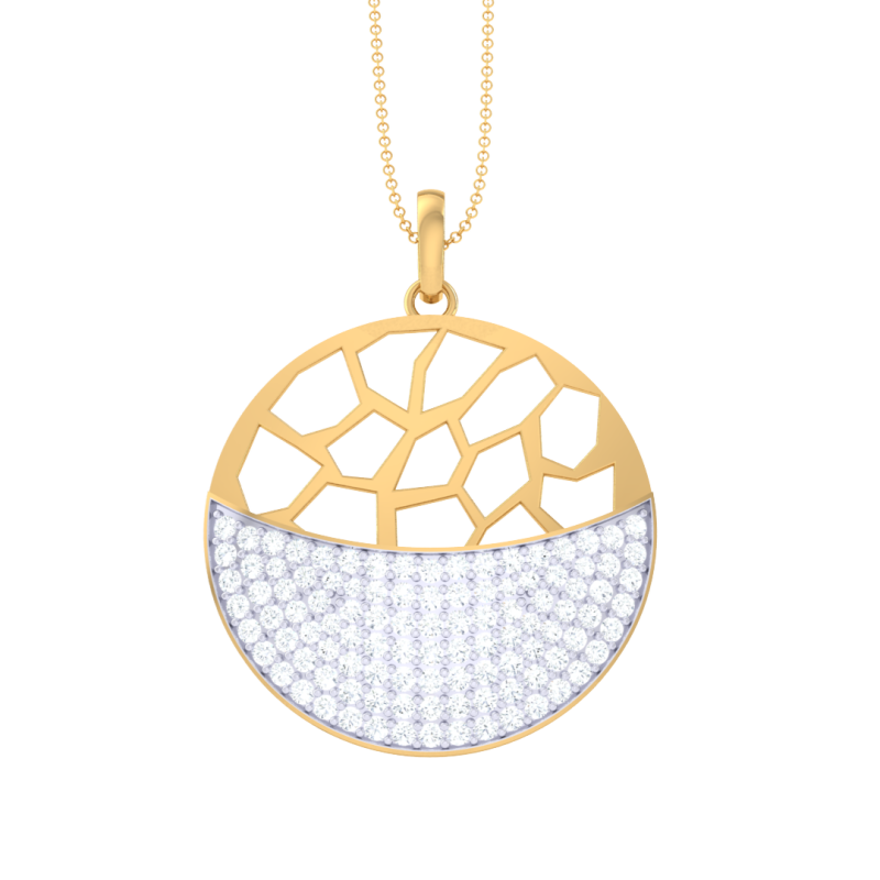 3D Printable Cad jewelry design of Lady diamond Pendant 3Dモデル .c4d .max .obj .3ds .fbx .stl .blend