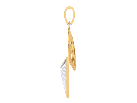 3D Printable Cad jewelry design of Lady diamond Pendant 3Dモデル