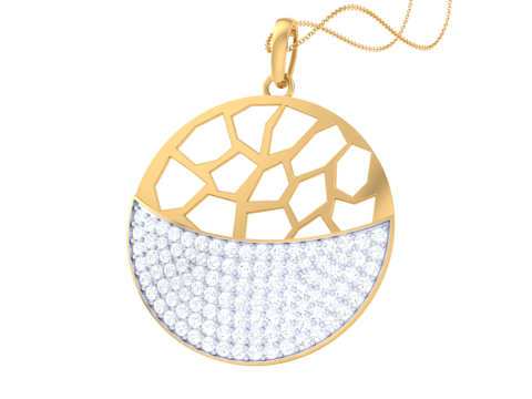 3D Printable Cad jewelry design of Lady diamond Pendant 3Dモデル
