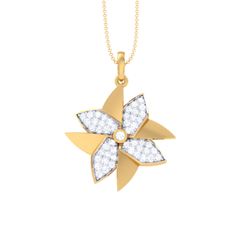 3D Printable Cad jewelry design of Lady diamond Pendant Modelo 3D .c4d .max .obj .3ds .fbx .stl .blend