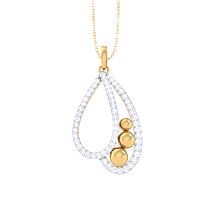 3D Printable Cad jewelry design of Lady diamond Pendant Modelo 3D .c4d .max .obj .3ds .fbx .stl .blend