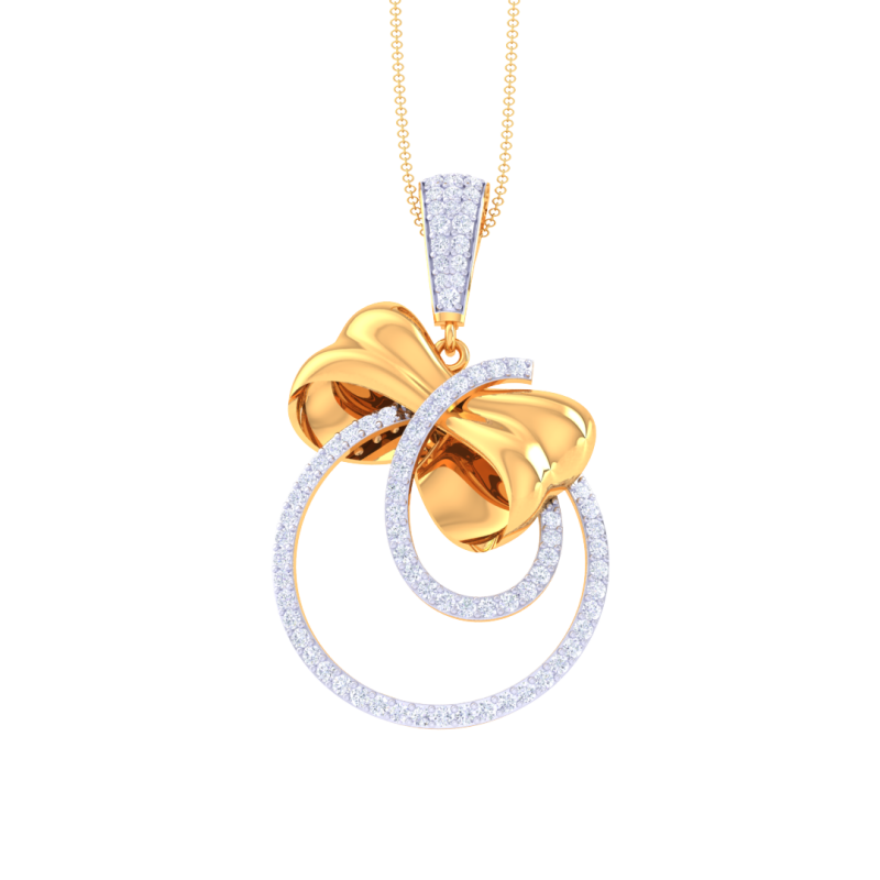 3D Printable Cad jewelry design of Lady diamond Pendant Modelo 3D .c4d .max .obj .3ds .fbx .stl .blend