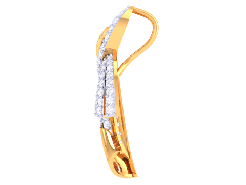 3D Printable Cad jewelry design of Lady diamond Pendant 3D Модель
