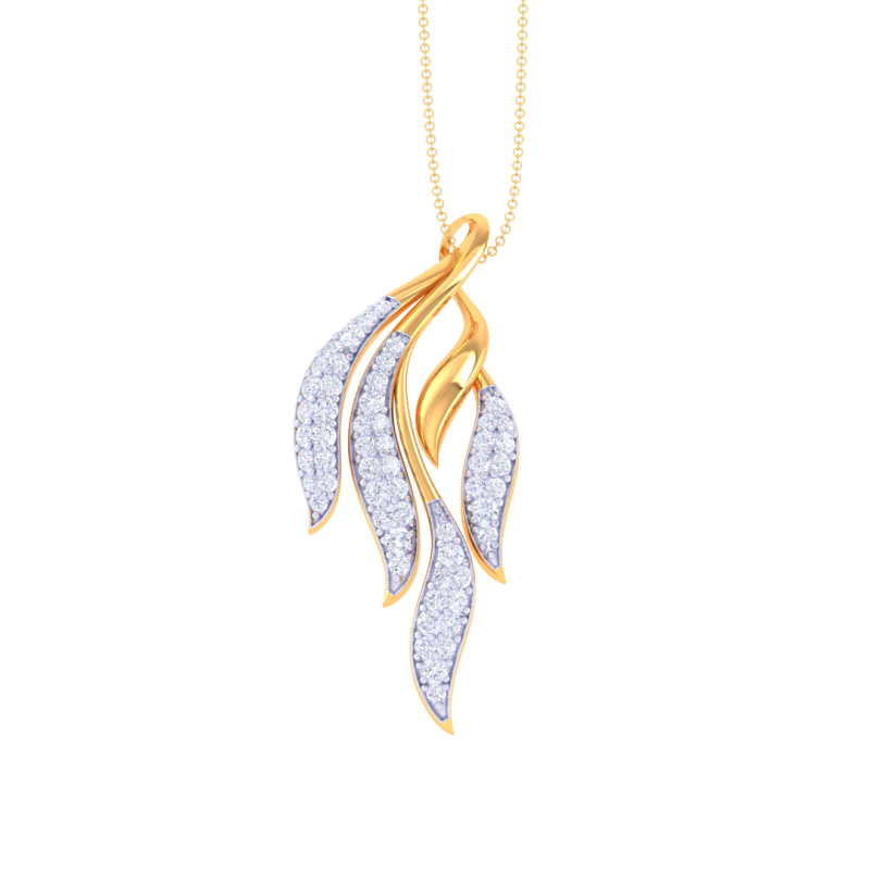 3D Printable Cad jewelry design of Lady diamond Pendant 3Dモデル .c4d .max .obj .3ds .fbx .stl .blend