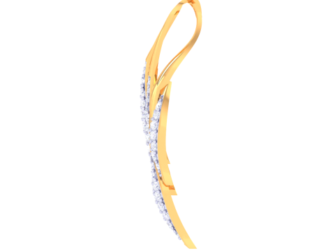 3D Printable Cad jewelry design of Lady diamond Pendant 3Dモデル