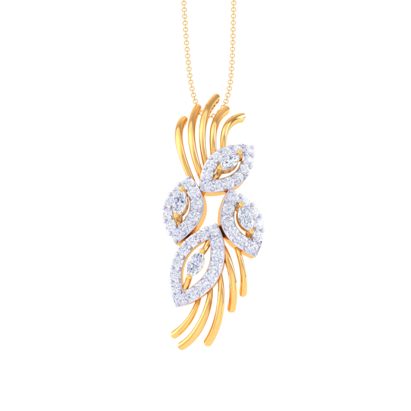 3D Printable Cad jewelry design of Lady diamond Pendant Modelo 3D .c4d .max .obj .3ds .fbx .stl .blend 