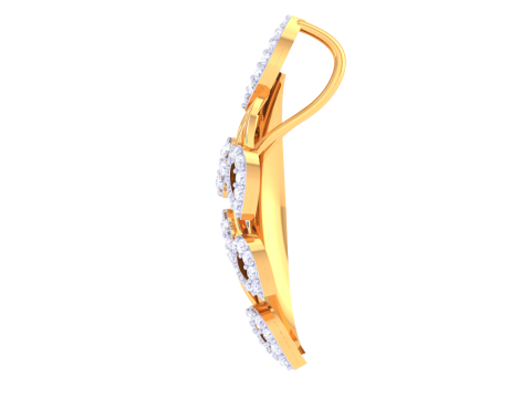 3D Printable Cad jewelry design of Lady diamond Pendant 3D Модель