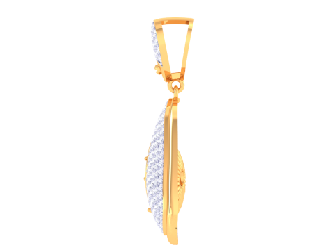 3D Printable Cad jewelry design of Lady diamond Pendant 3Dモデル