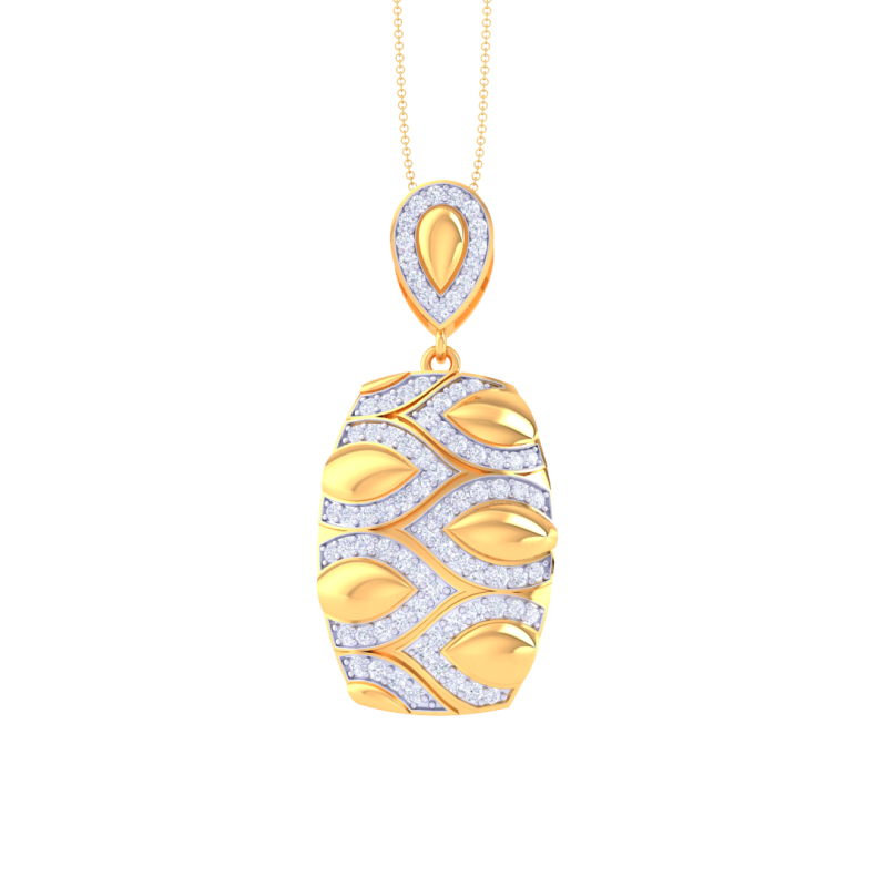 3D Printable Cad jewelry design of Lady diamond Pendant 3D मॉडल .c4d .max .obj .3ds .fbx .stl .blend