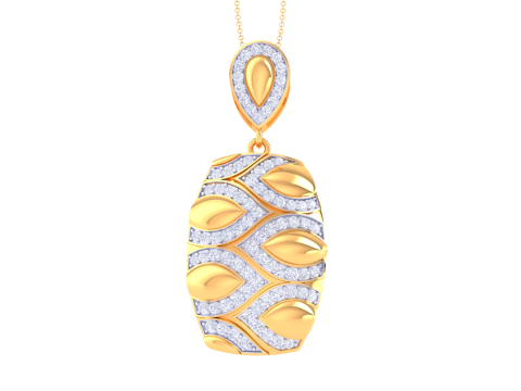 3D Printable Cad jewelry design of Lady diamond Pendant 3D 模型