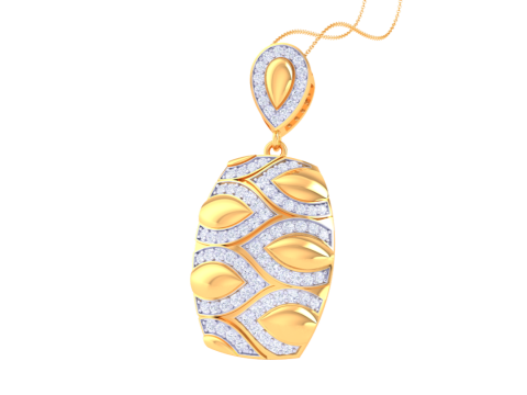 3D Printable Cad jewelry design of Lady diamond Pendant 3D मॉडल
