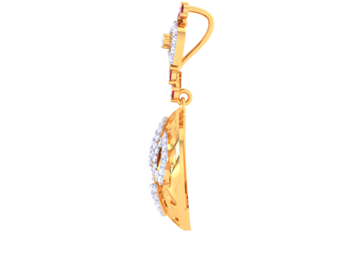 3D Printable Cad jewelry design of Lady diamond Pendant 3Dモデル