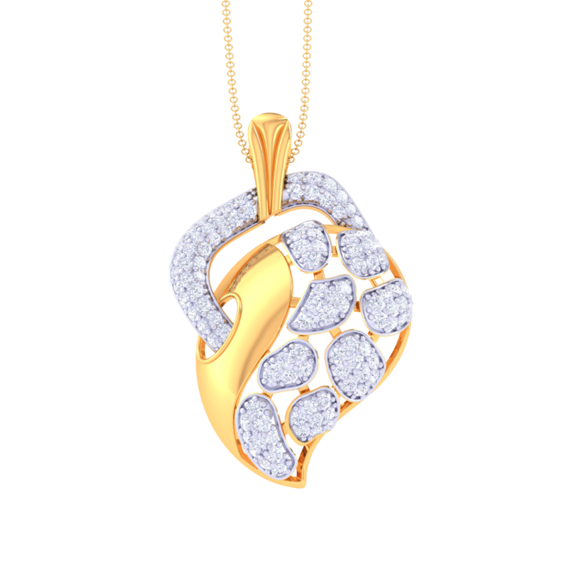 3D Printable Cad jewelry design of Lady diamond Pendant 3D Model .c4d .max .obj .3ds .fbx .stl .blend