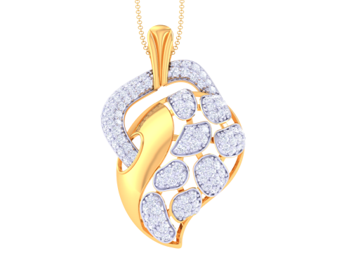 3D Printable Cad jewelry design of Lady diamond Pendant 3Dモデル