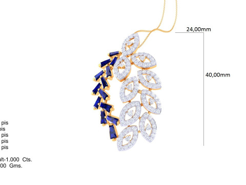 3D Printable Cad jewelry design of Lady diamond Pendant 3Dモデル
