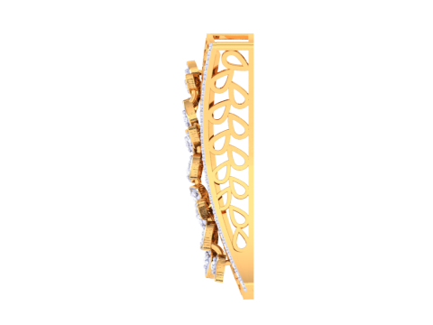 3D Printable Cad jewelry design of Lady diamond Pendant Modèle 3D
