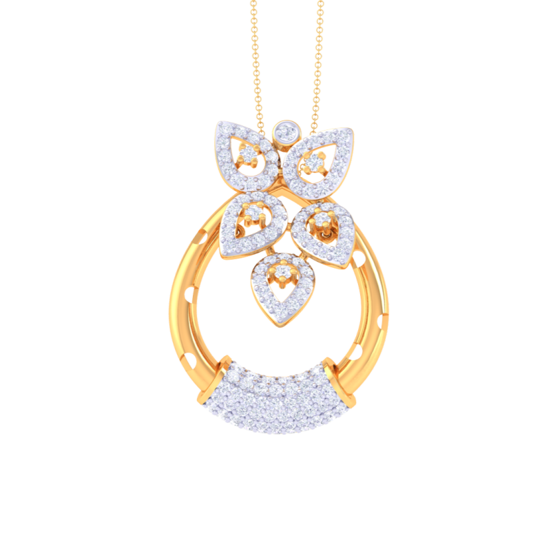 3D Printable Cad jewelry design of Lady diamond Pendant Modelo 3D .c4d .max .obj .3ds .fbx .stl .blend