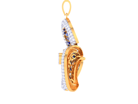 3D Printable Cad jewelry design of Lady diamond Pendant 3Dモデル
