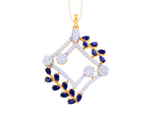 3D Printable Cad jewelry design of Lady diamond Pendant 3Dモデル