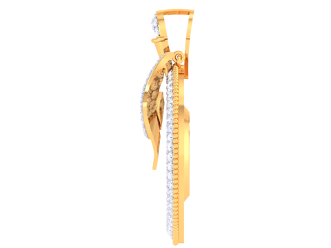 3D Printable Cad jewelry design of Lady diamond Pendant 3Dモデル