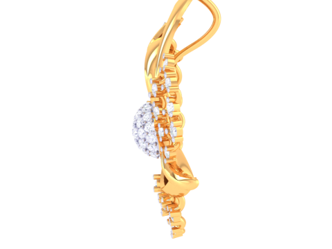 3D Printable Cad jewelry design of Lady diamond Pendant 3D 모델