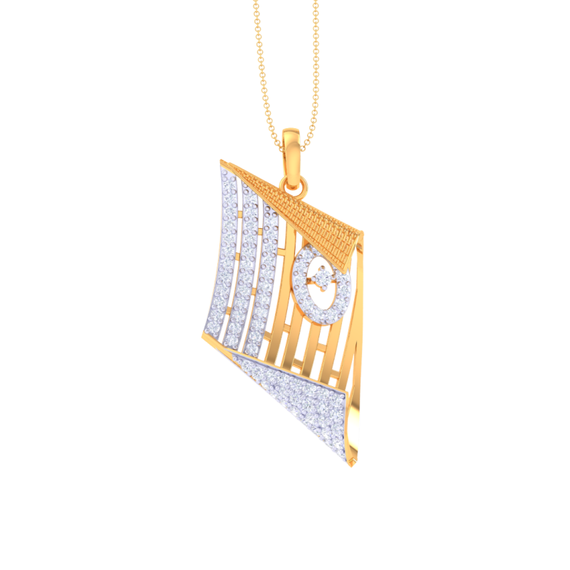 3D Printable Cad jewelry design of Lady diamond Pendant Modelo 3D .c4d .max .obj .3ds .fbx .stl .blend 