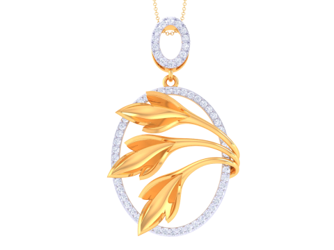 3D Printable Cad jewelry design of Lady diamond Pendant 3D 模型