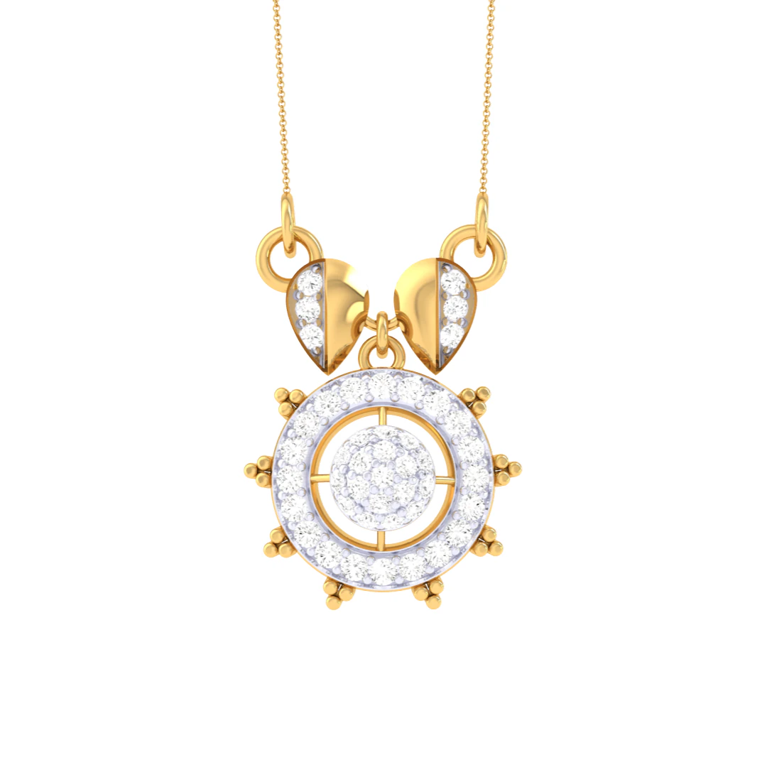 3D Printable Cad jewelry design of Lady diamond Pendant 3D Model .c4d .max .obj .3ds .fbx .stl .blend 