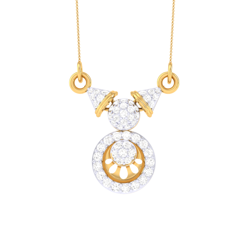 3D Printable Cad jewelry design of Lady diamond Pendant 3Dモデル .c4d .max .obj .3ds .fbx .stl .blend