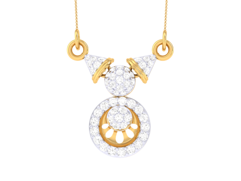 3D Printable Cad jewelry design of Lady diamond Pendant 3D 模型