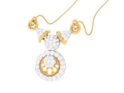3D Printable Cad jewelry design of Lady diamond Pendant 3Dモデル