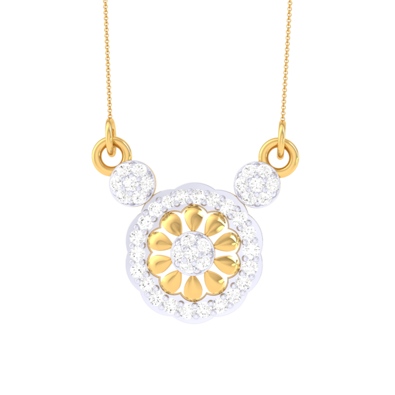 3D Printable Cad jewelry design of Lady diamond Pendant 3D Модель .c4d .max .obj .3ds .fbx .stl .blend
