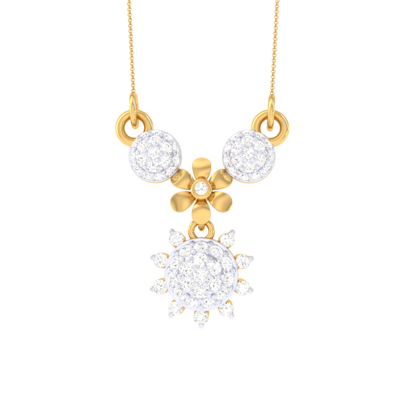 3D Printable Cad jewelry design of Lady diamond Pendant 3D 모델 .c4d .max .obj .3ds .fbx .stl .blend