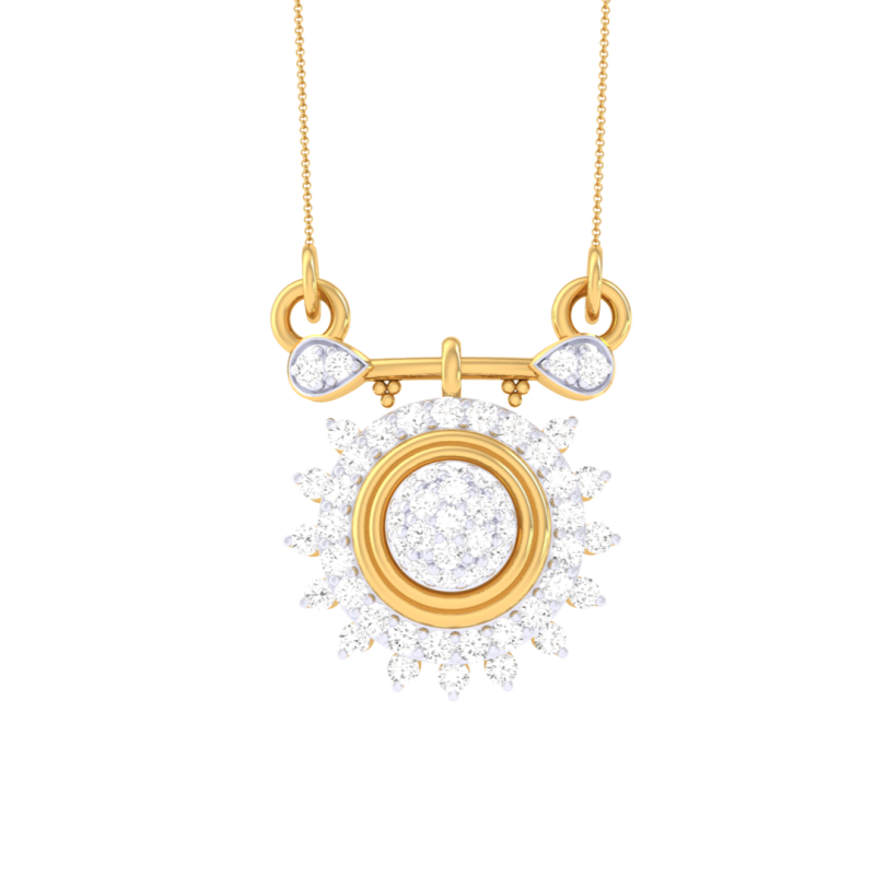 3D Printable Cad jewelry design of Lady diamond Pendant Model 3D .c4d .max .obj .3ds .fbx .stl .blend
