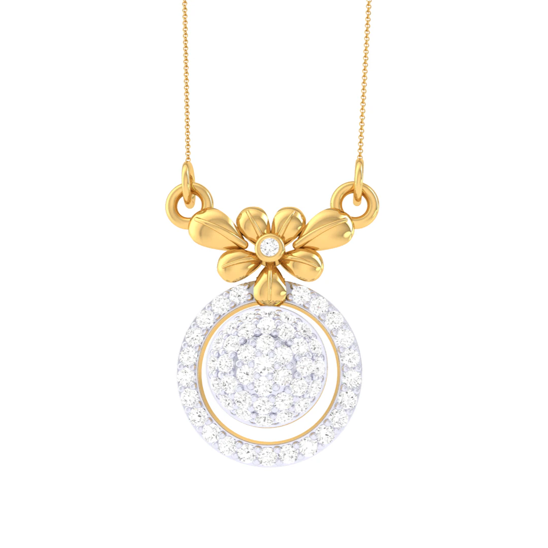 3D Printable Cad jewelry design of Lady diamond Pendant 3D Model .c4d .max .obj .3ds .fbx .stl .blend 