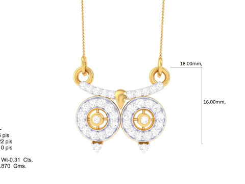 3D Printable Cad jewelry design of Lady diamond Pendant 3D Model