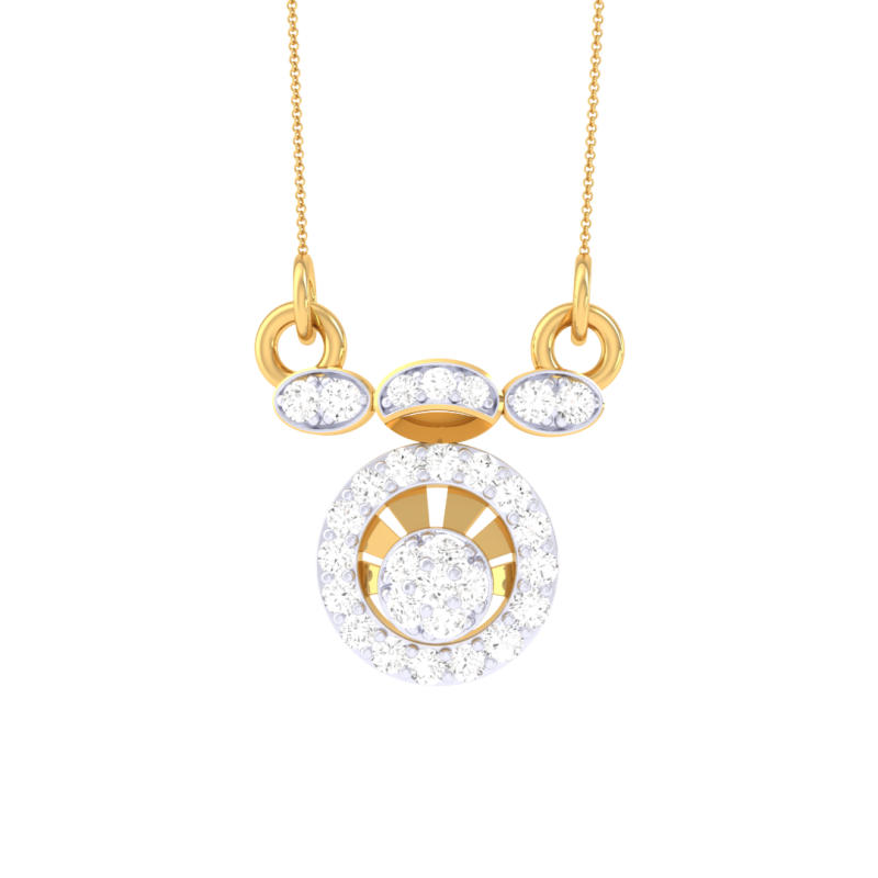 3D Printable Cad jewelry design of Lady diamond Pendant 3D Модель .c4d .max .obj .3ds .fbx .stl .blend