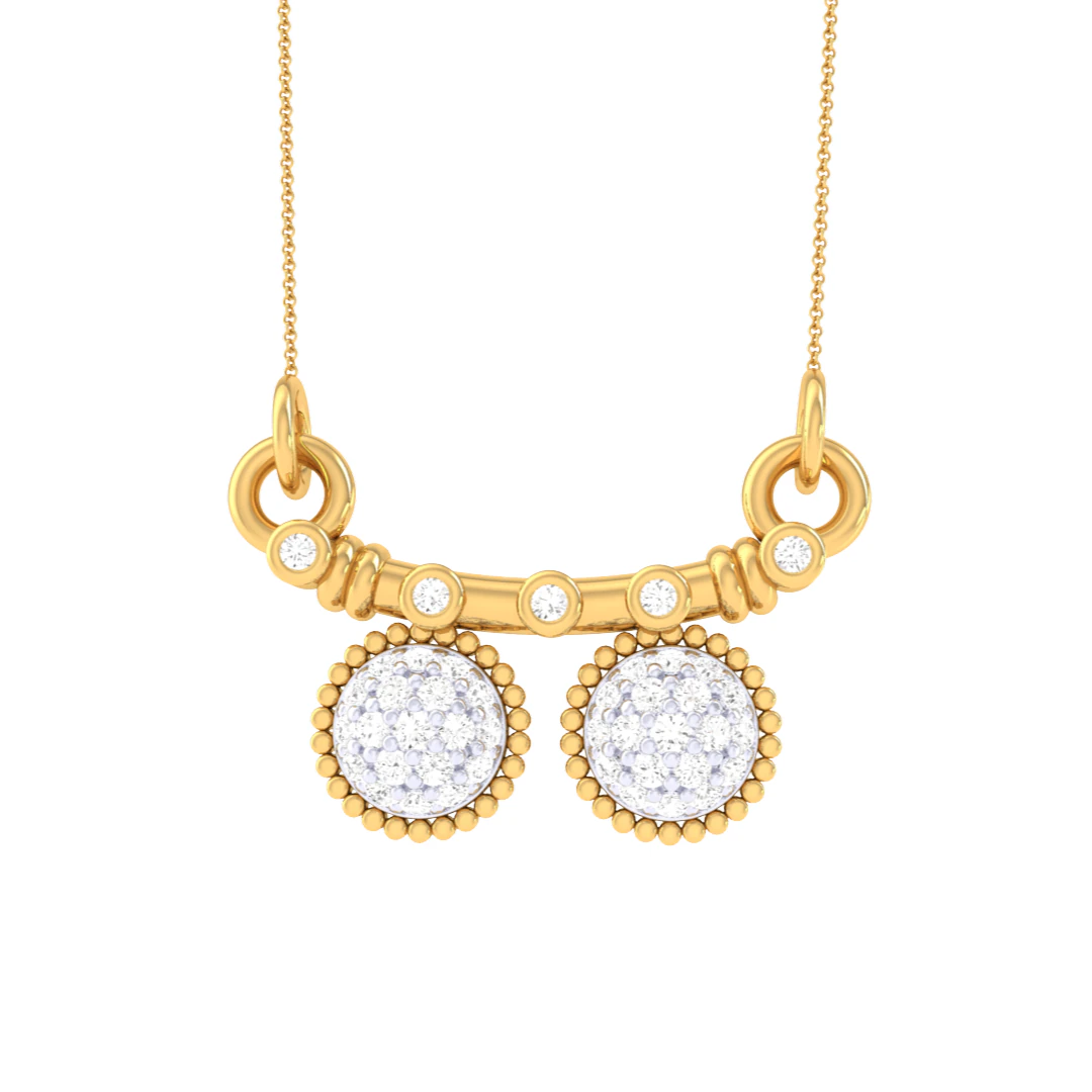 3D Printable Cad jewelry design of Lady diamond Pendant 3D Model .c4d .max .obj .3ds .fbx .stl .blend 