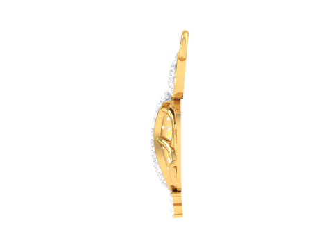 3D Printable Cad jewelry design of Lady diamond Pendant 3D 모델