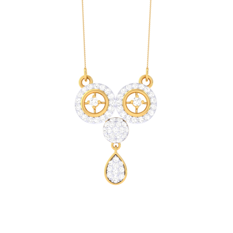3D Printable Cad jewelry design of Lady diamond Pendant 3D Модель .c4d .max .obj .3ds .fbx .stl .blend