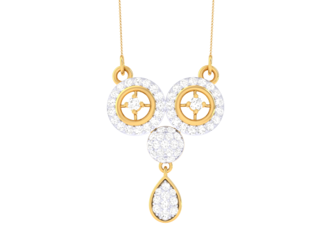 3D Printable Cad jewelry design of Lady diamond Pendant 3D 模型