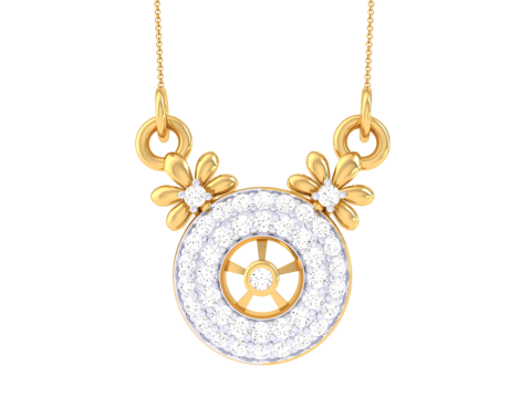 3D Printable Cad jewelry design of Lady diamond Pendant 3D 模型