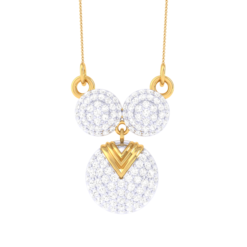 3D Printable Cad jewelry design of Lady diamond Pendant 3D मॉडल .c4d .max .obj .3ds .fbx .stl .blend