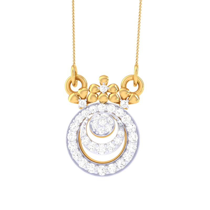 3D Printable Cad jewelry design of Lady diamond Pendant 3D 模型 .c4d .max .obj .3ds .fbx .stl .blend 
