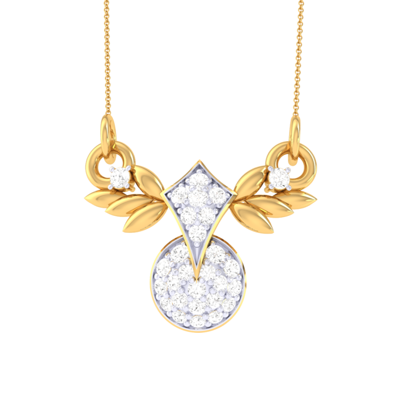 3D Printable Cad jewelry design of Lady diamond Pendant 3D Model .c4d .max .obj .3ds .fbx .stl .blend